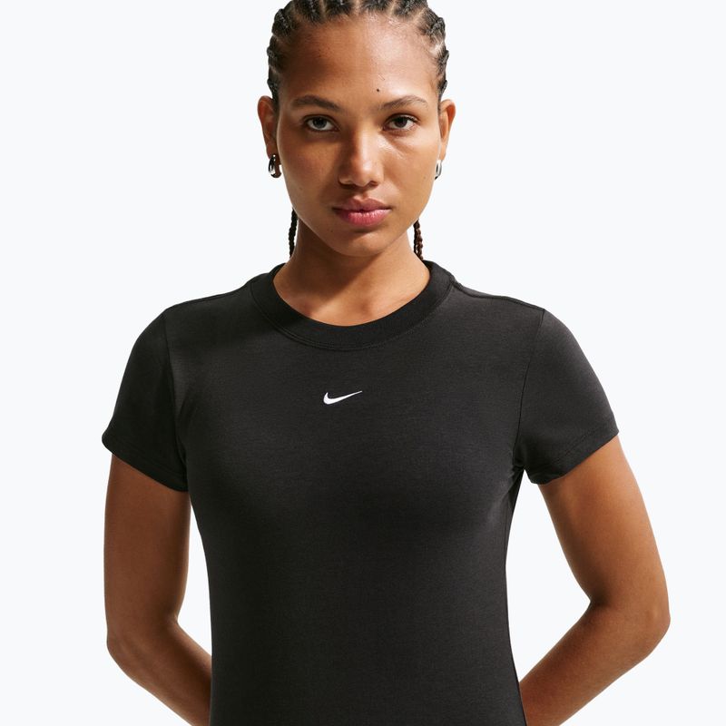 Футболка жіноча Nike Sportswear Chill Knit black/white 4