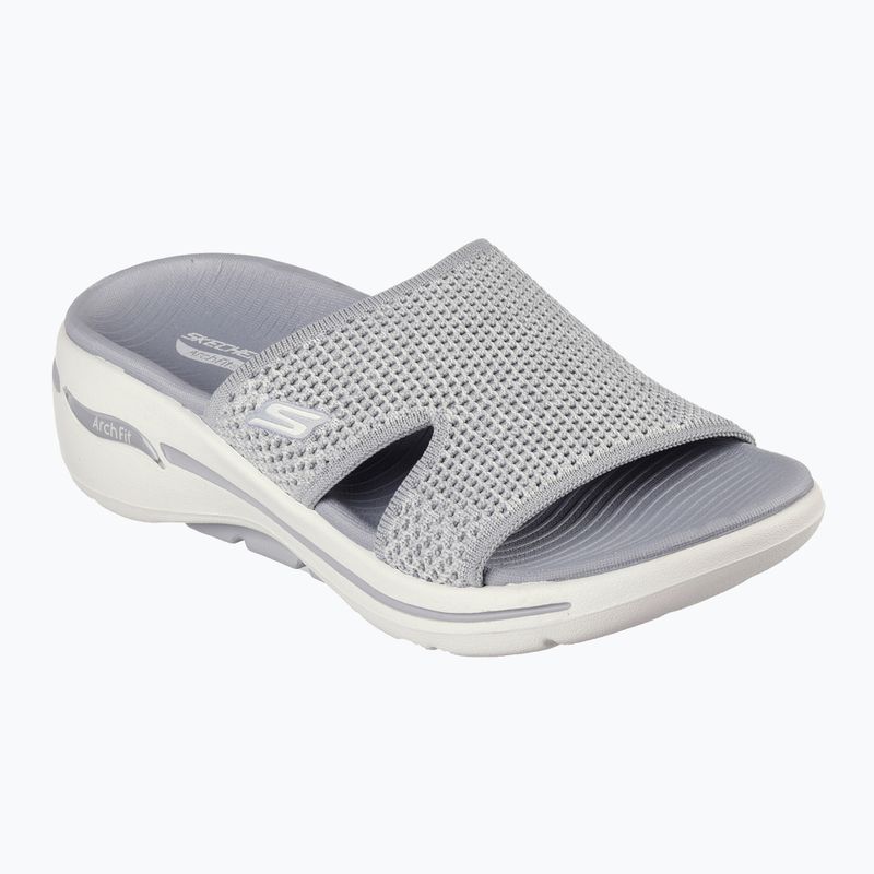 Жіночі босоніжки SKECHERS Go Walk Arch Fit радісний сірий 8