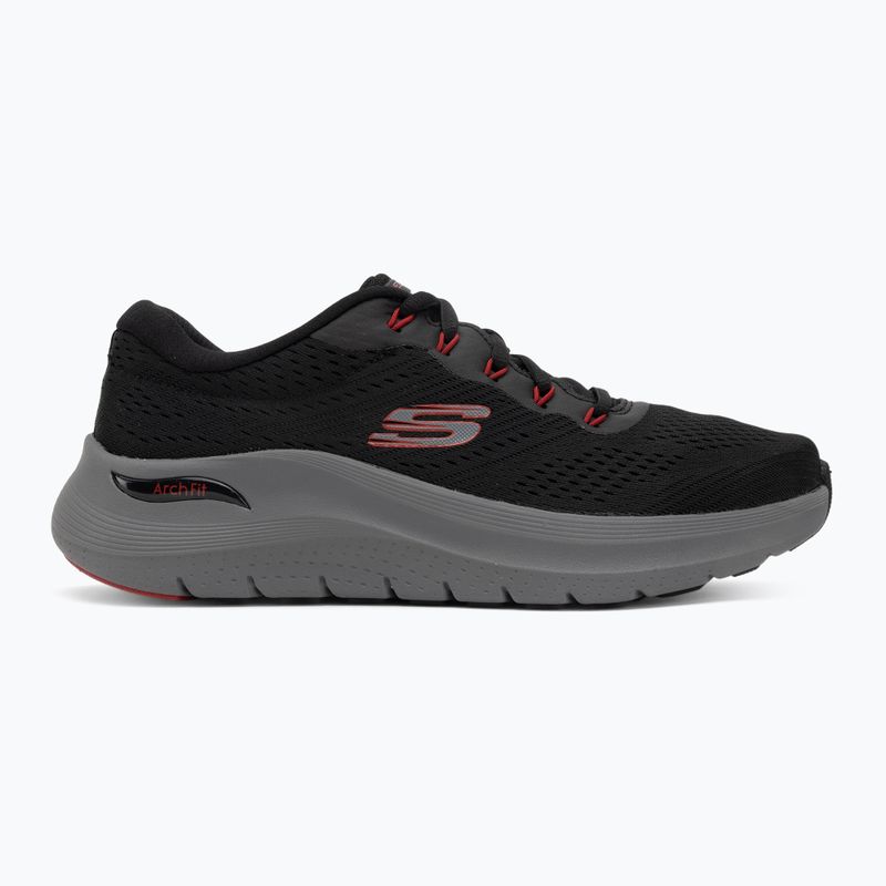Кросівки чоловічі SKECHERS Arch Fit 2.0 black/red 2