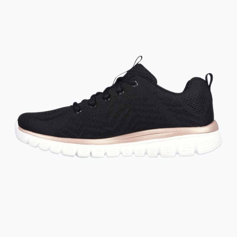 Кросівки жіночі SKECHERS Graceful Get Connected black/golda 10