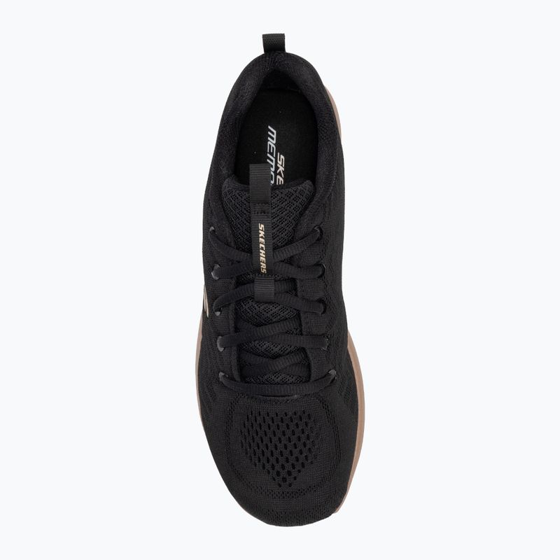 Кросівки жіночі SKECHERS Graceful Get Connected black/golda 5