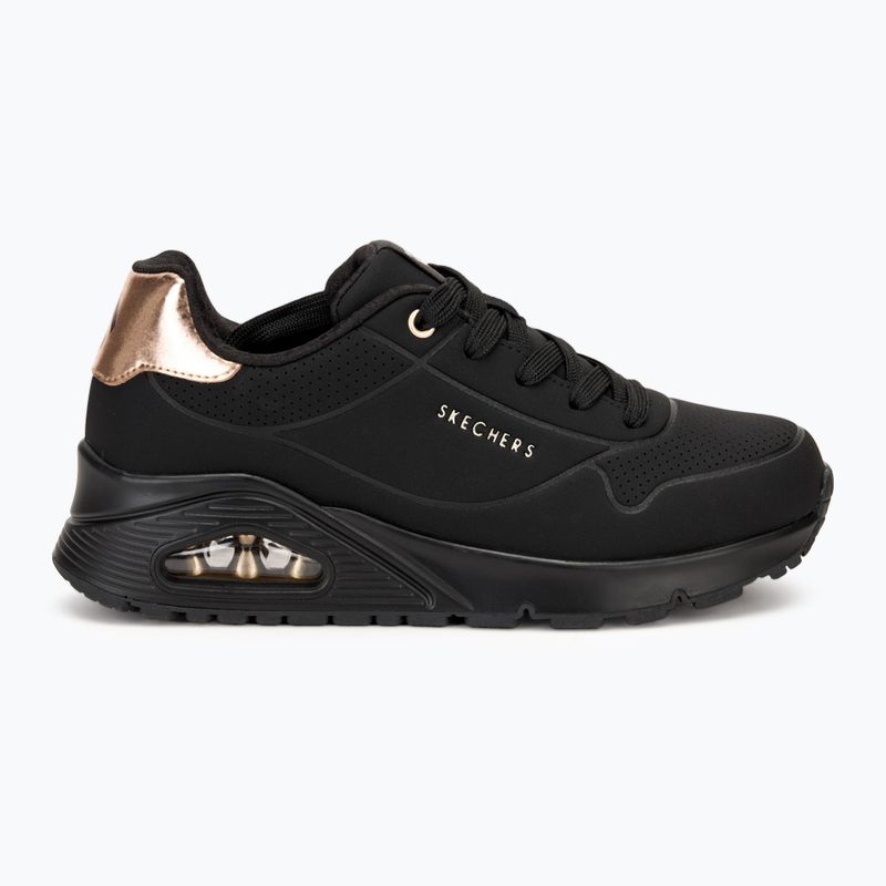 Дитячі туфлі SKECHERS Uno Gen1 Shimmer Away чорні 2