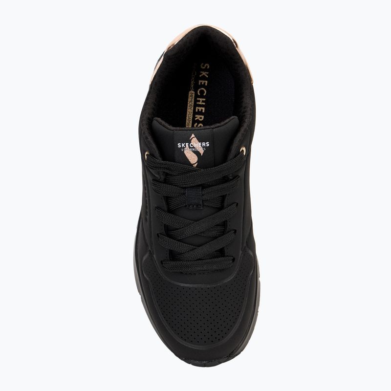 Дитячі туфлі SKECHERS Uno Gen1 Shimmer Away чорні 5
