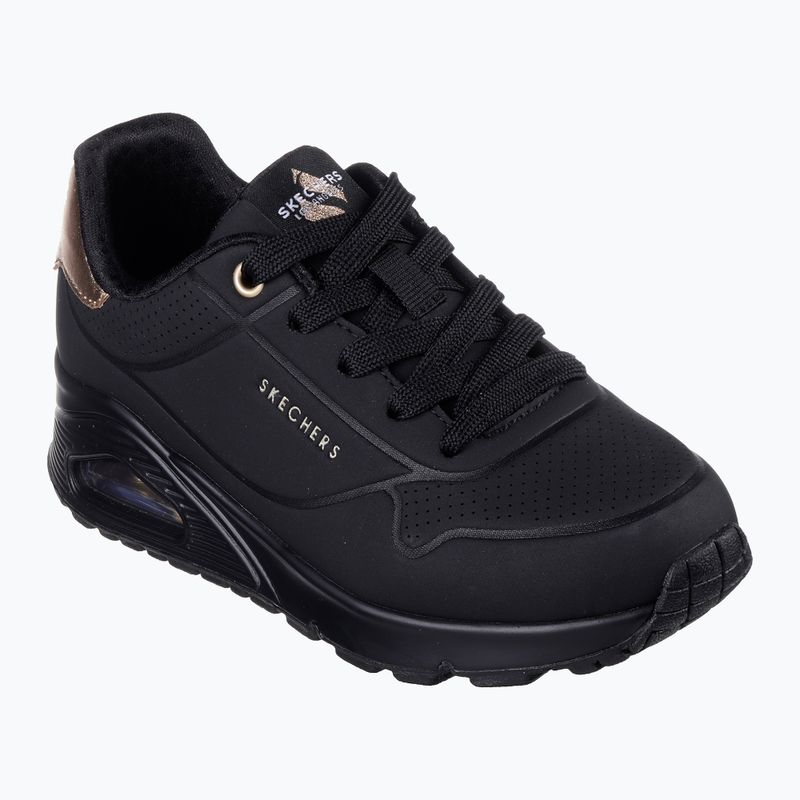 Дитячі туфлі SKECHERS Uno Gen1 Shimmer Away чорні 8