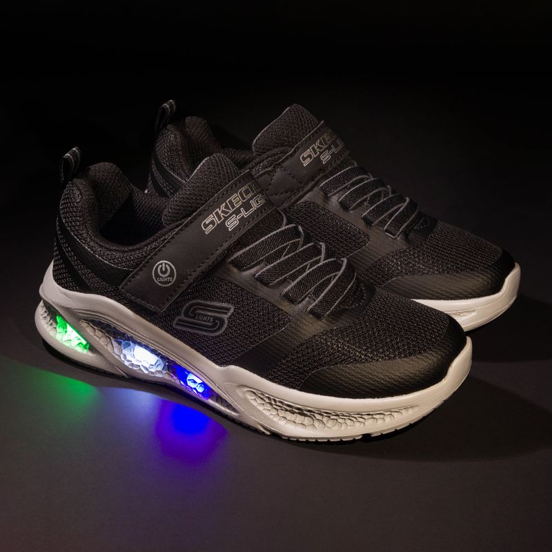 SKECHERS Дитячі кросівки Skechers Meteor-Lights чорні/сірі 7