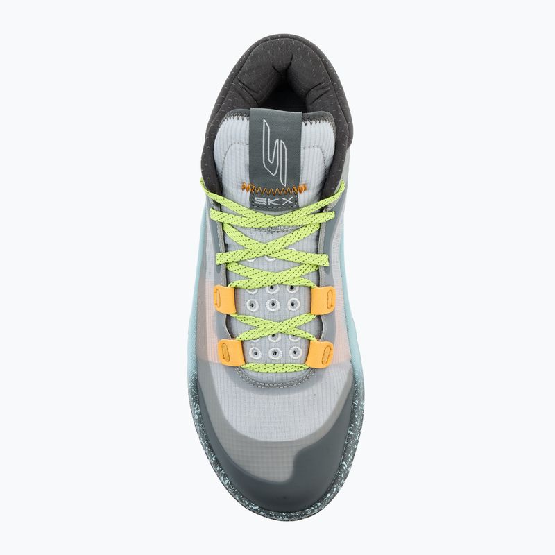 Чоловічі баскетбольні кросівки SKECHERS SKX Resagrip сірі/жовті 5