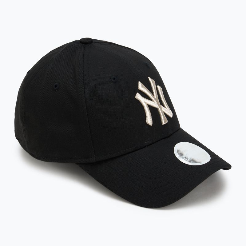 Бейсболка New Era Metallic Logo 9Forty New York Yankees чорна