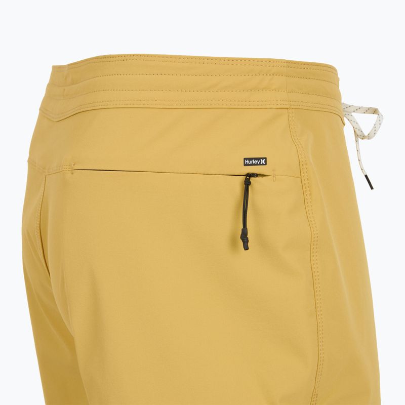 Шорти для плавання чоловічі Hurley Phantom Block Party Renegade 18" dusty cheaddar 4