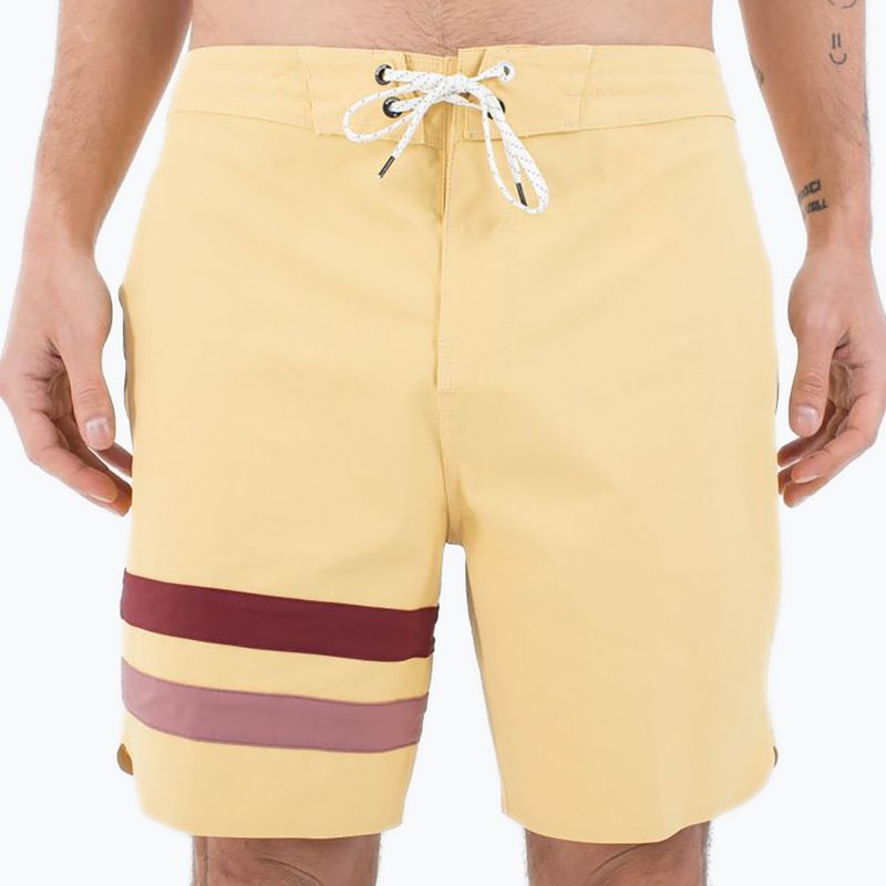Шорти для плавання чоловічі Hurley Phantom Block Party Renegade 18" dusty cheaddar
