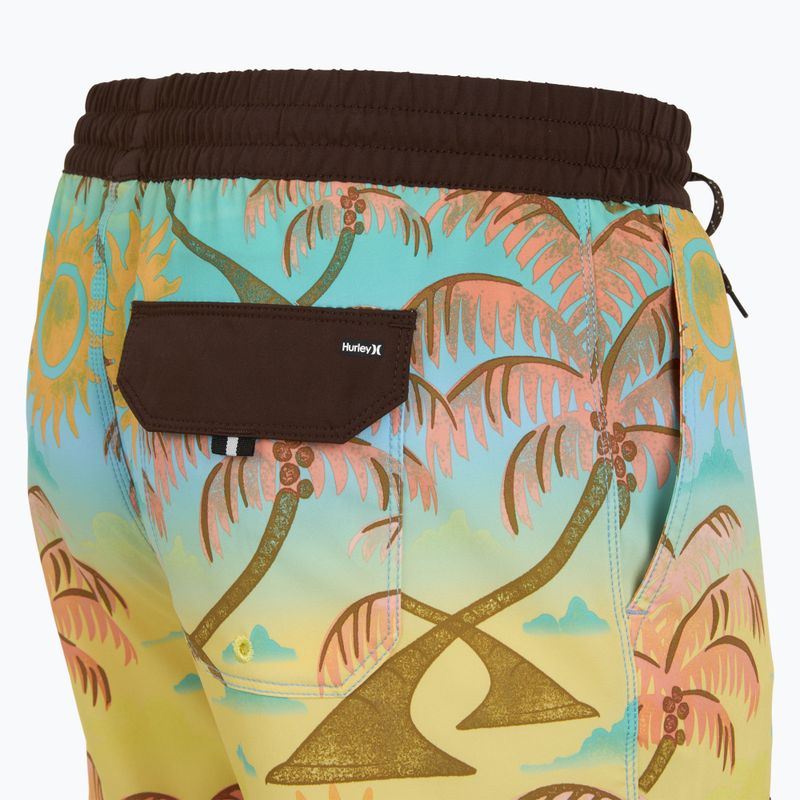 Шорти для плавання чоловічі Hurley Phantom Eco Block Party Volley 17" pineapple 4