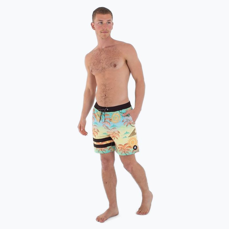 Шорти для плавання чоловічі Hurley Phantom Eco Block Party Volley 17" pineapple 2