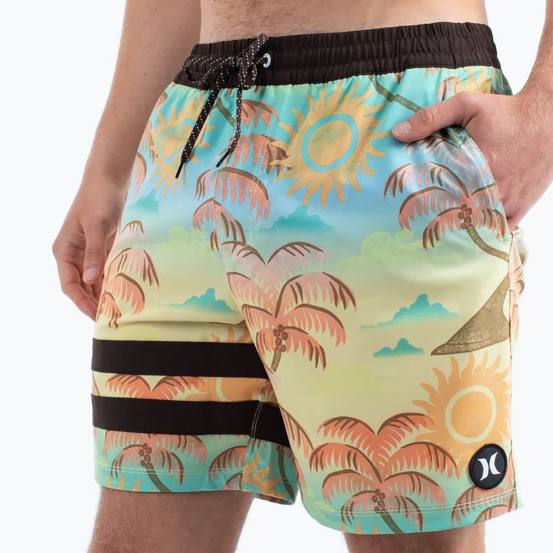 Шорти для плавання чоловічі Hurley Phantom Eco Block Party Volley 17" pineapple 4
