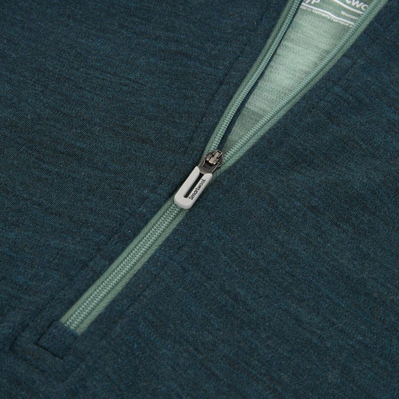Кофта термічна жіноча Smartwool Classic Thermal Merino Base Layer 1/2 Zip Hoodie Boxed twilight/arctic green 3