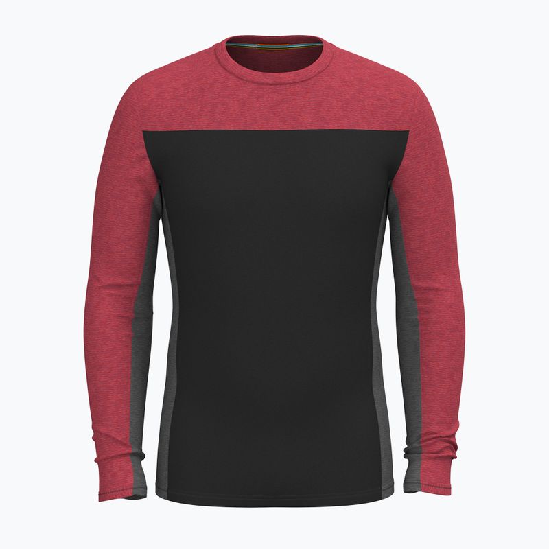 Лонгслів термічний чоловічий Smartwool Classic Thermal Merino Base Layer Colorblock Crew black 3