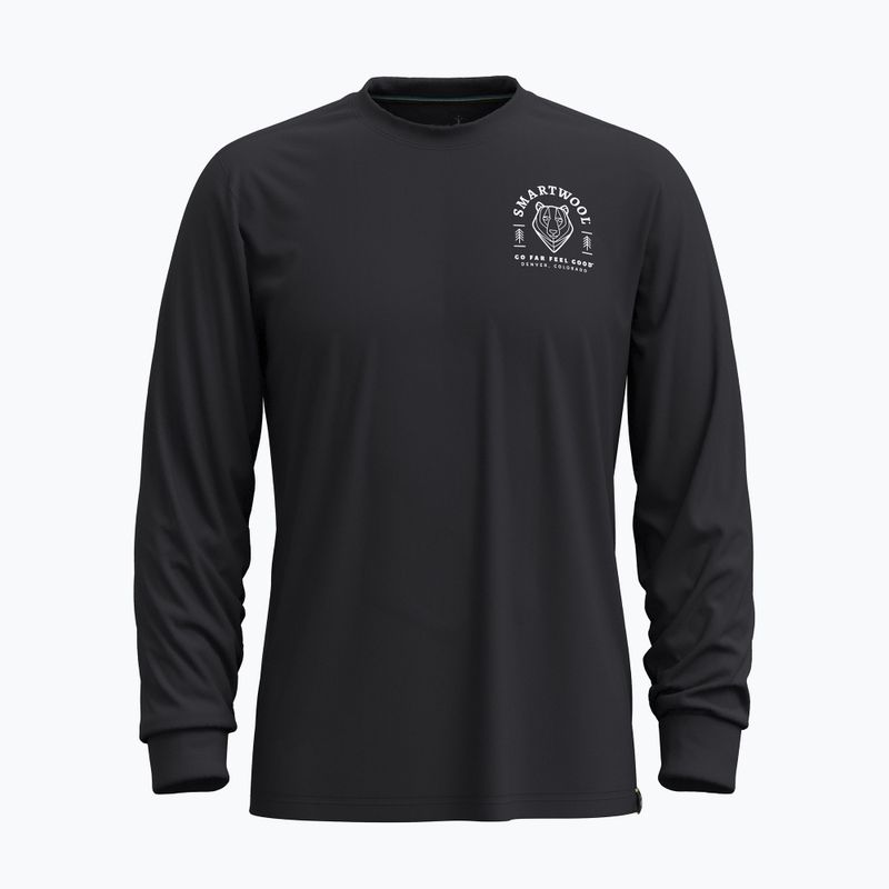 Лонгслів чоловічий Smartwool Bear Stare Graphic black