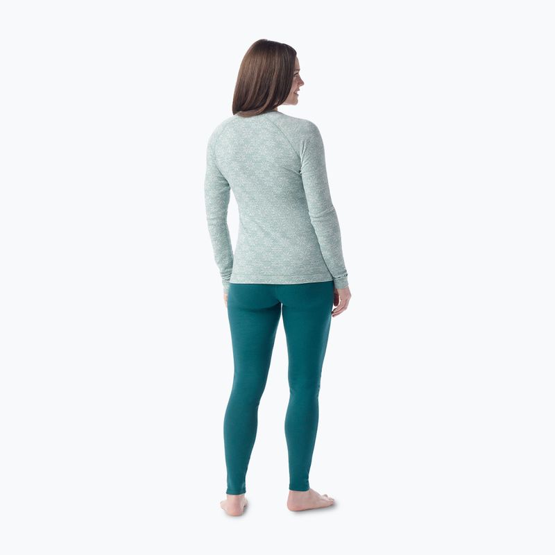 Жіноча термоактивна кофта Smartwool Merino 250 Baselayer Crew Boxed arctic green digi snow 2