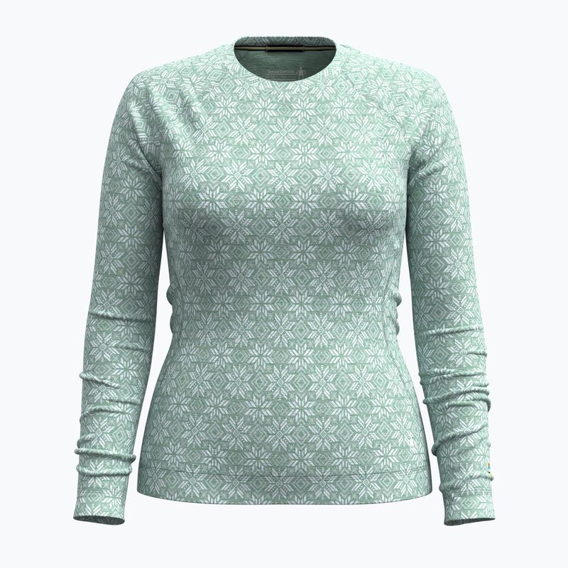 Жіноча термоактивна кофта Smartwool Merino 250 Baselayer Crew Boxed arctic green digi snow 3