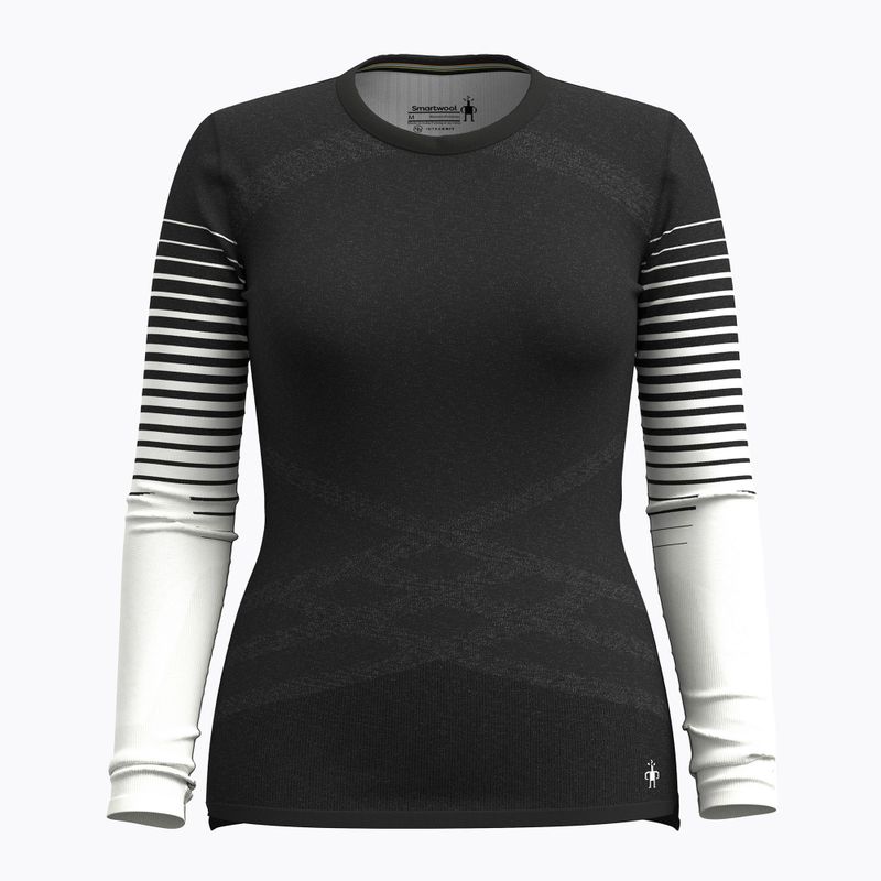 Жіноча термоактивна кофта Smartwool Intraknit Thermal Merino Base Layer Pattern Crew black 3