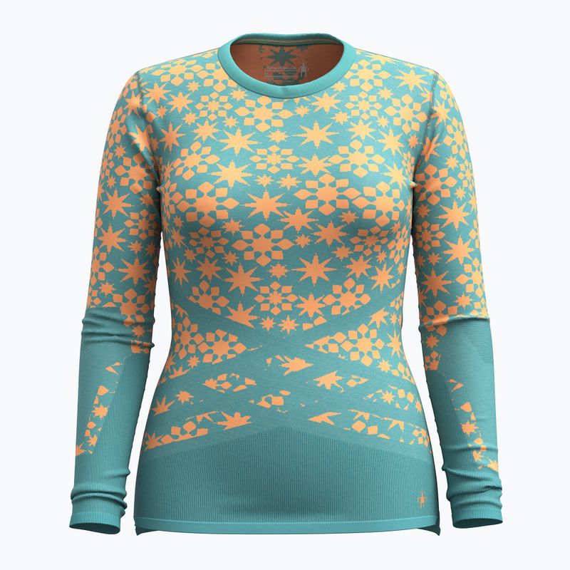Жіноча термоактивна кофта Smartwool Intraknit Thermal Merino Base Layer Pattern Crew cascade 3