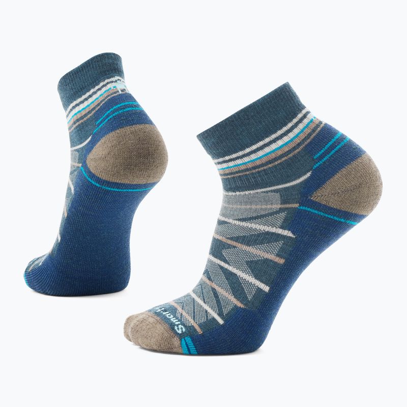 Шкарпетки трекінгові Smartwool Hike Light Cushion Pattern Ankle twilight blue