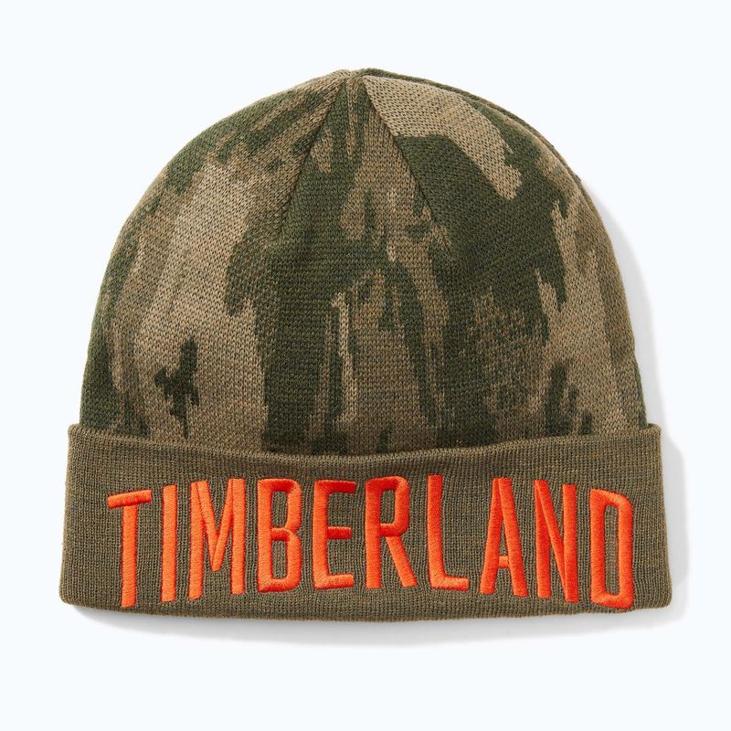 Шапка зимова чоловіча Timberland Camo Jacquard Hat leaf green