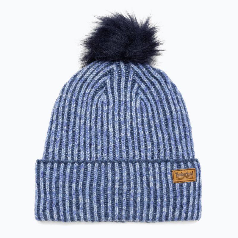 Шапка зимова жіноча Timberland Plaited Melange Beanie frozen fjord