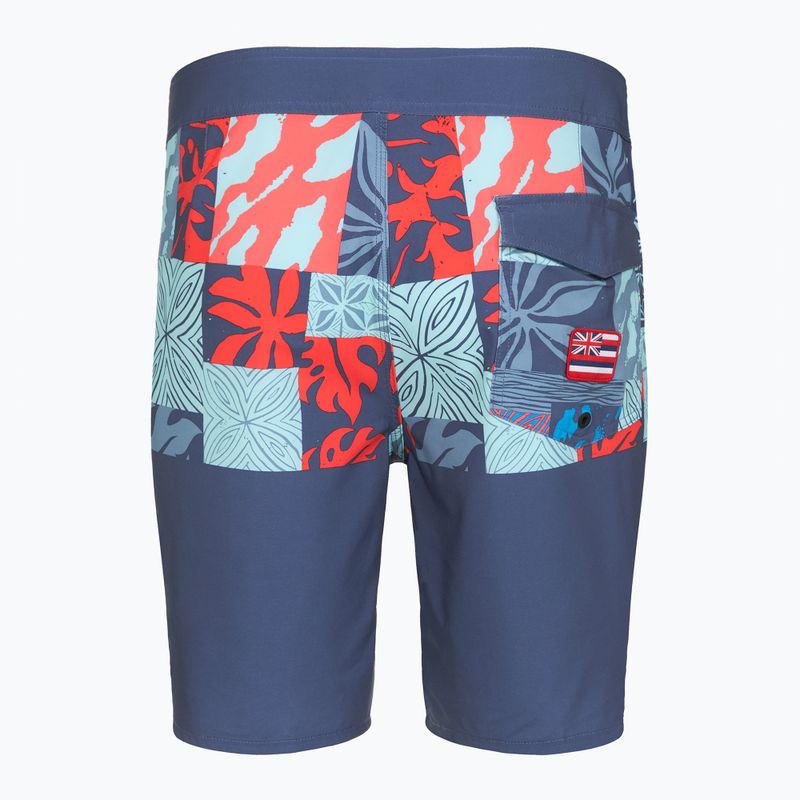 Шорти для плавання чоловічі Quiksilver Surfsilk Hawaii Blocked 19" Crown Blue 2