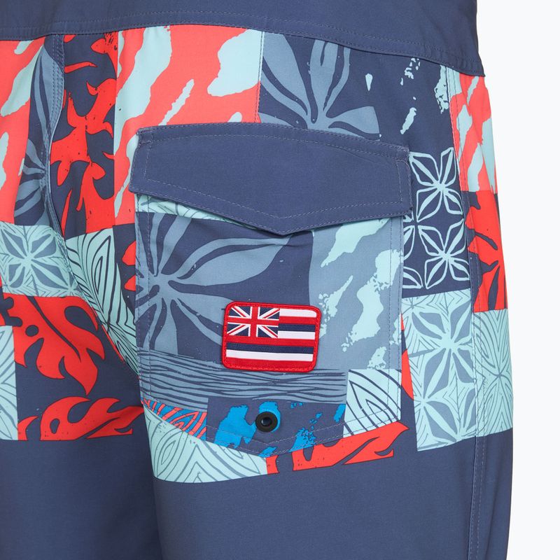 Шорти для плавання чоловічі Quiksilver Surfsilk Hawaii Blocked 19" Crown Blue 3