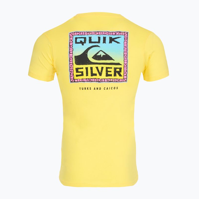 Футболка чоловіча Quiksilver Ndthoughtturksc yellow/pink/blue/black/green/grey 2
