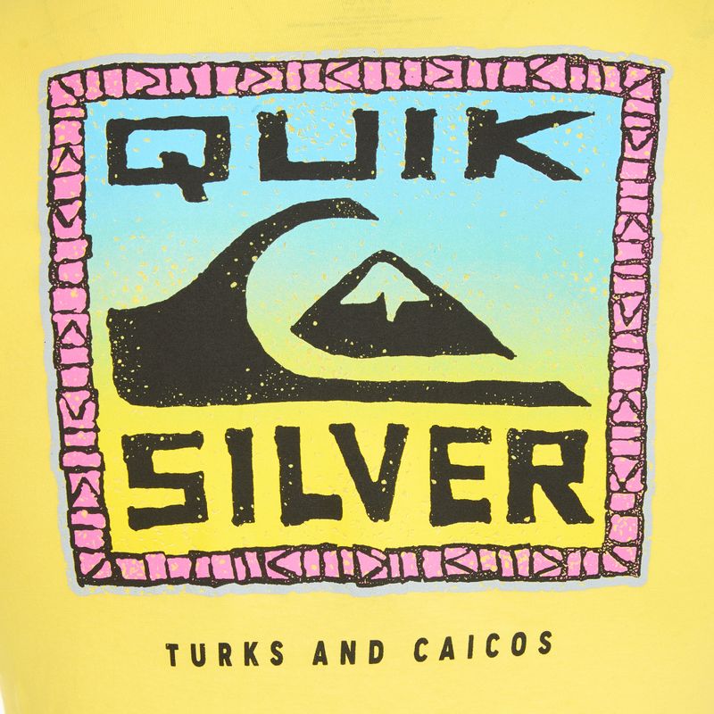Футболка чоловіча Quiksilver Ndthoughtturksc yellow/pink/blue/black/green/grey 3