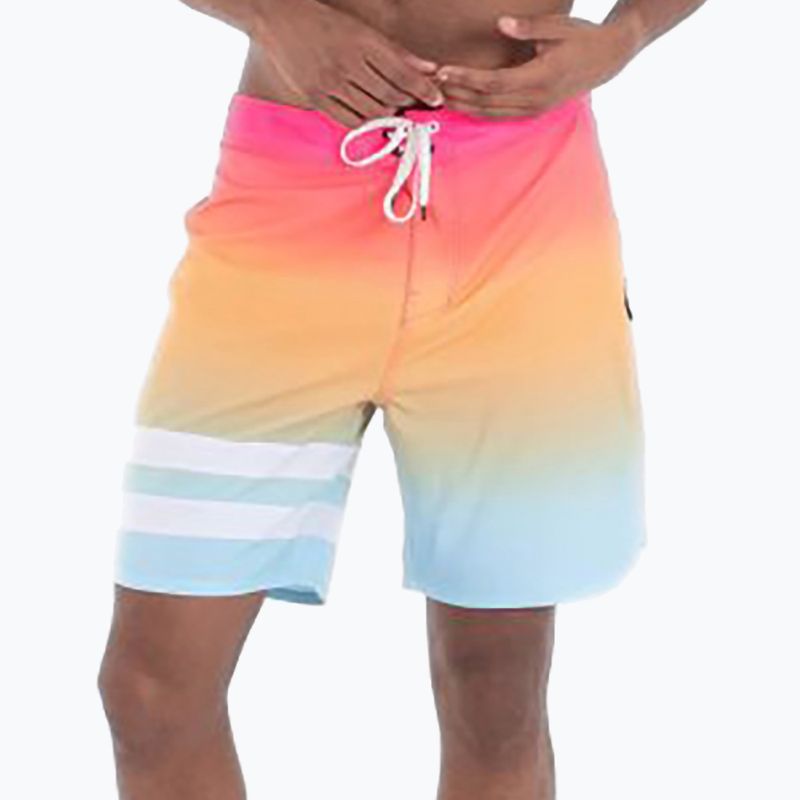 Шорти для плавання чоловічі Hurley Phantom Block Party 18" nectarine 2 5
