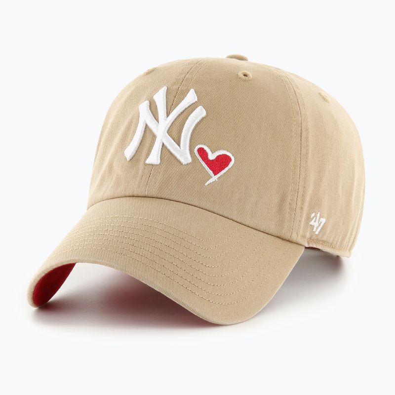 Кепка 47 Brand MLB New York Yankees Icon CLEAN UP khaki