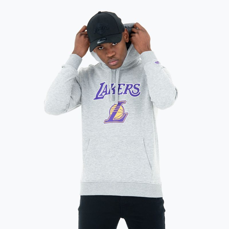 Кофта чоловіча New Era NBA Regular Hoody Los Angeles Lakers гrey med