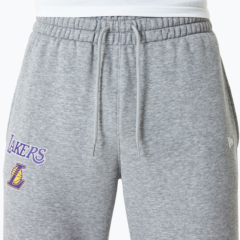 Штани чоловічі New Era NBA Essentials Jogger Los Angeles Lakers гrey med 4