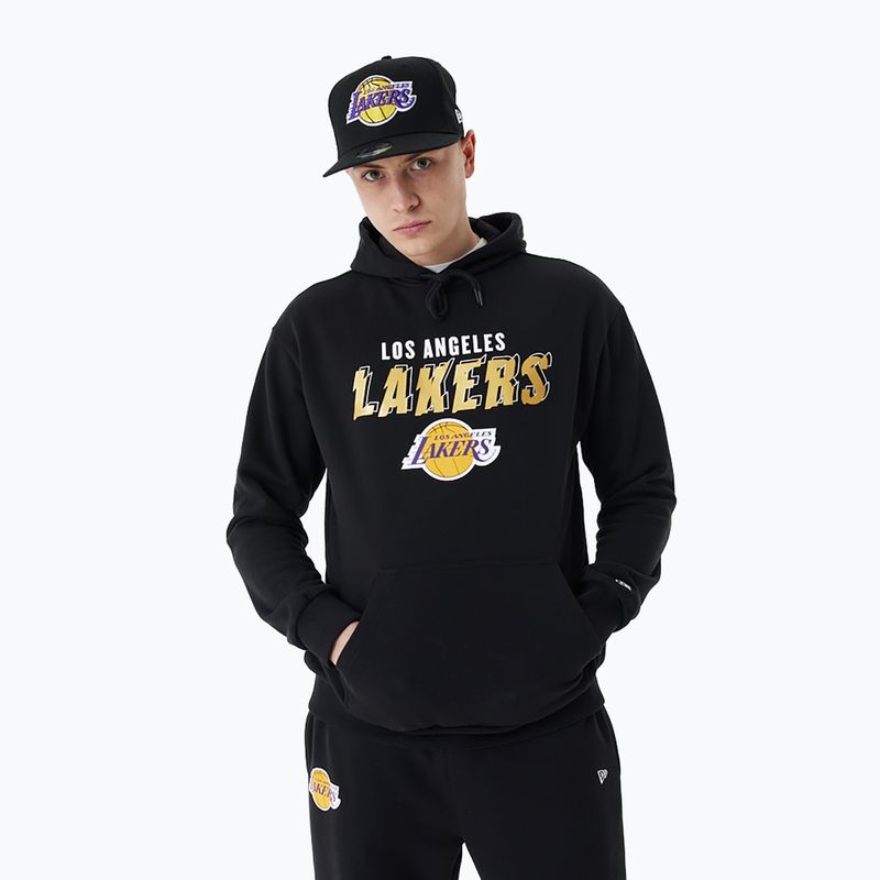 Кофта чоловіча New Era Team Script OS Hoody Los Angeles Lakers black