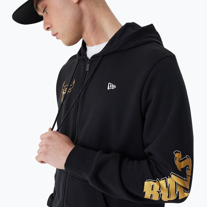 Кофта чоловіча New Era Team Script FZ Hoody Chicago Bulls black 6