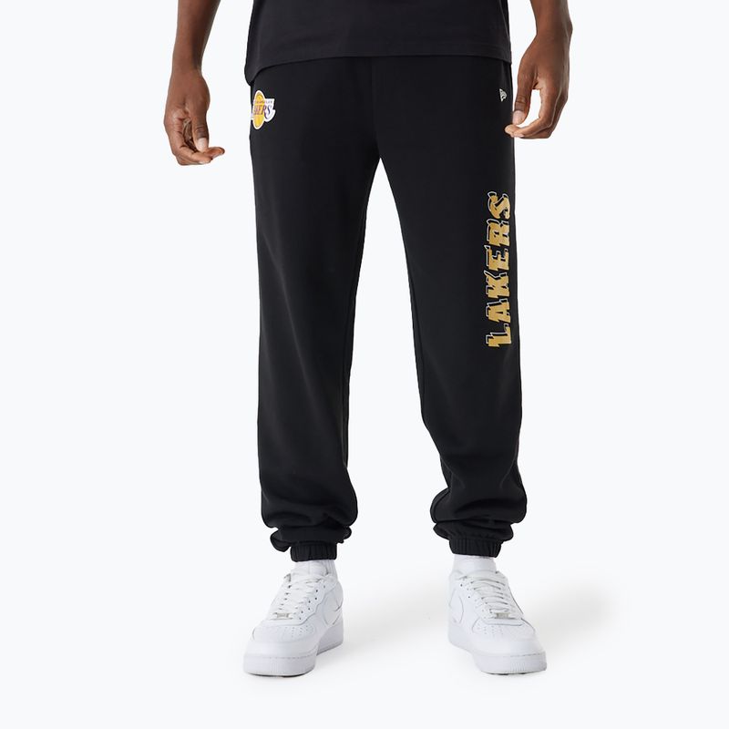 Штани чоловічі New Era NBA Team Script Jogger Los Angeles Lakers black