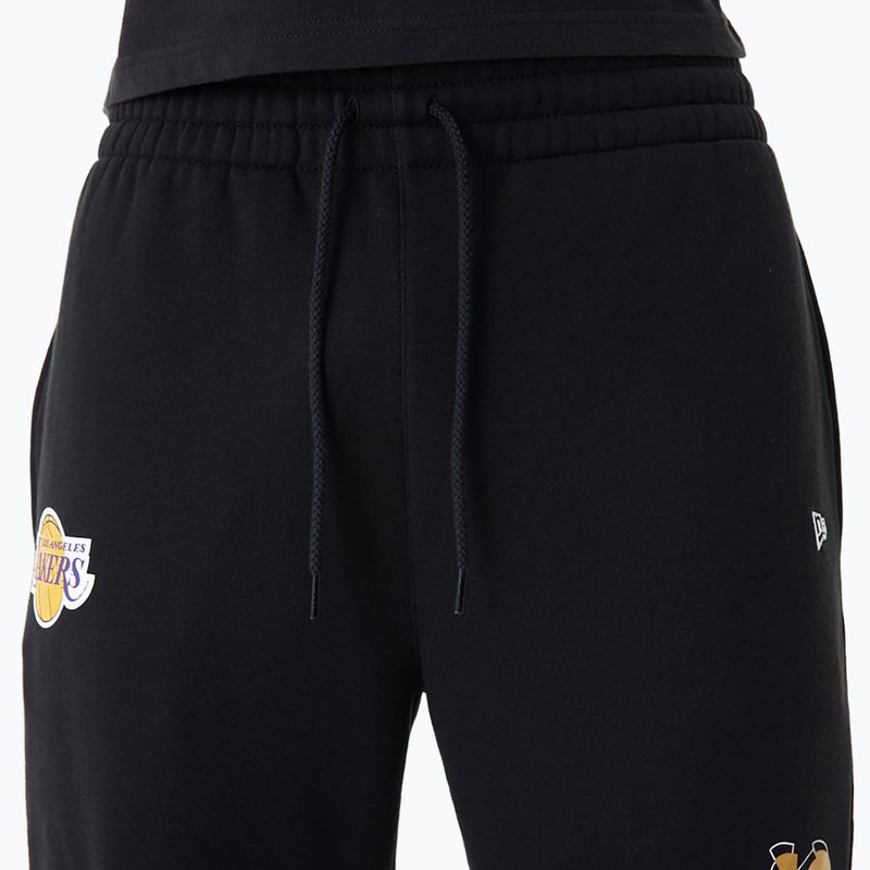 Штани чоловічі New Era NBA Team Script Jogger Los Angeles Lakers black 4