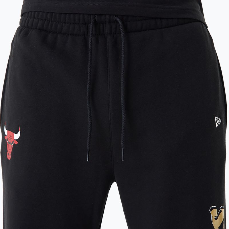 Штани чоловічі New Era NBA Team Script Jogger Chicago Bulls black 4