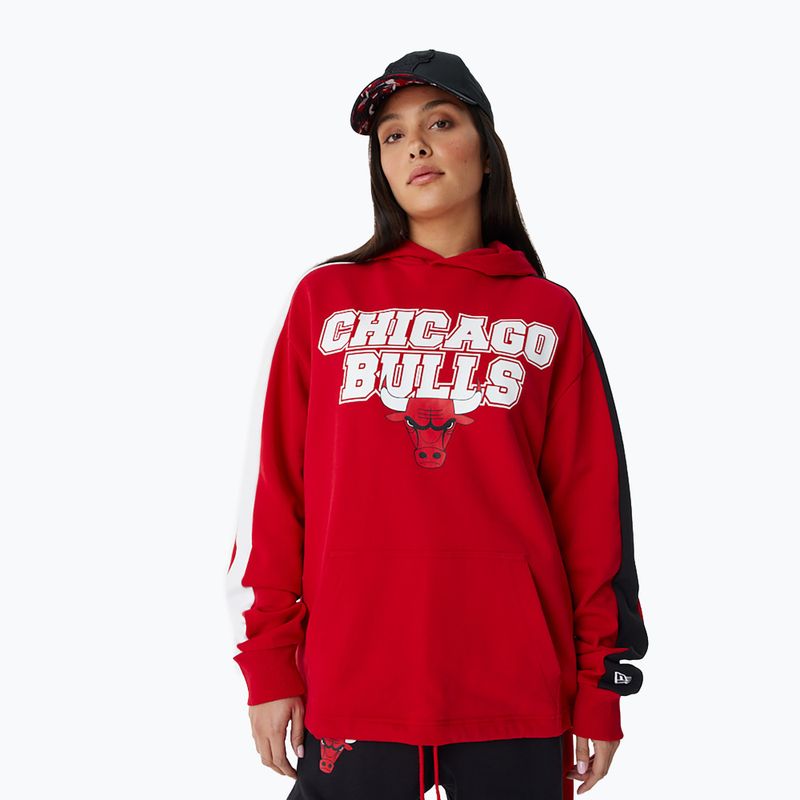 Кофта чоловіча New Era NBA Large гraphic OS Hoody Chicago Bulls red 2