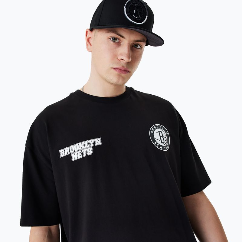 Футболка чоловіча New Era NBA Large гraphic BP OS Tee Brooklyn Nets black 3