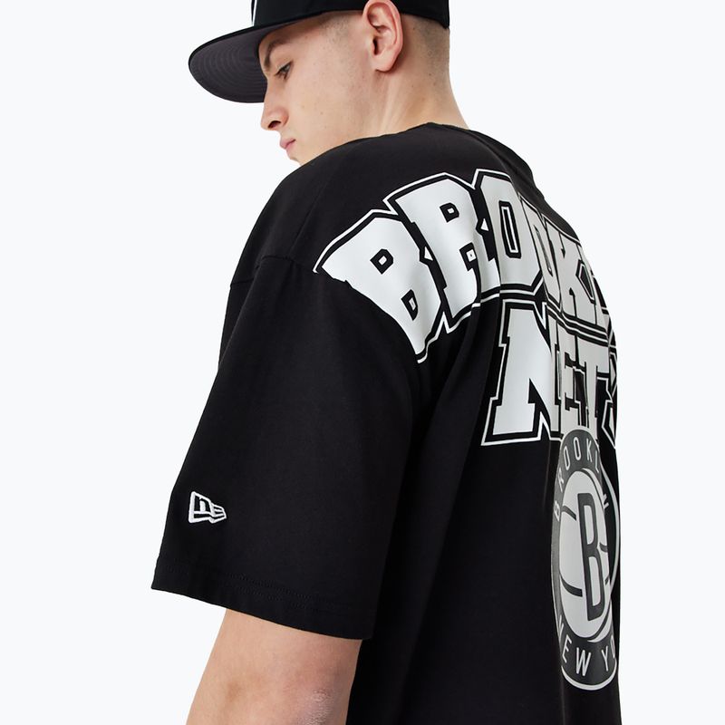 Футболка чоловіча New Era NBA Large гraphic BP OS Tee Brooklyn Nets black 5