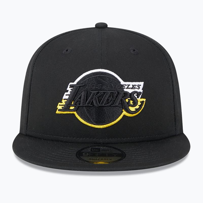 Бейсболка New Era Split Logo 9Fifty Los Angeles Lakers black 3