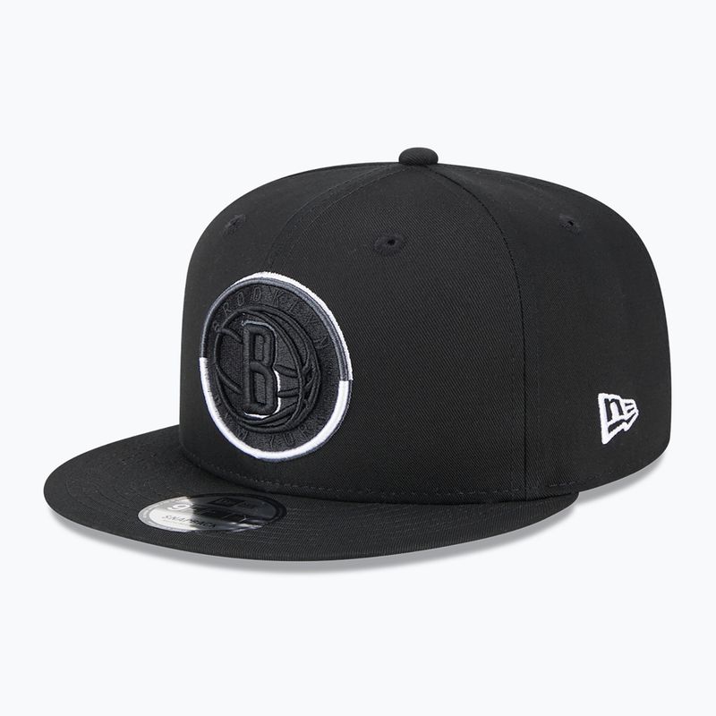 Бейсболка New Era Split Logo 9Fifty Brooklyn Nets black 2