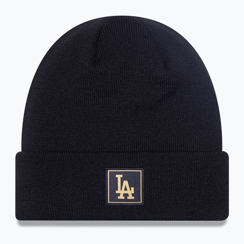 Шапка зимова New Era Metalic Badge Cuff Knit Los Angeles Dodgers black