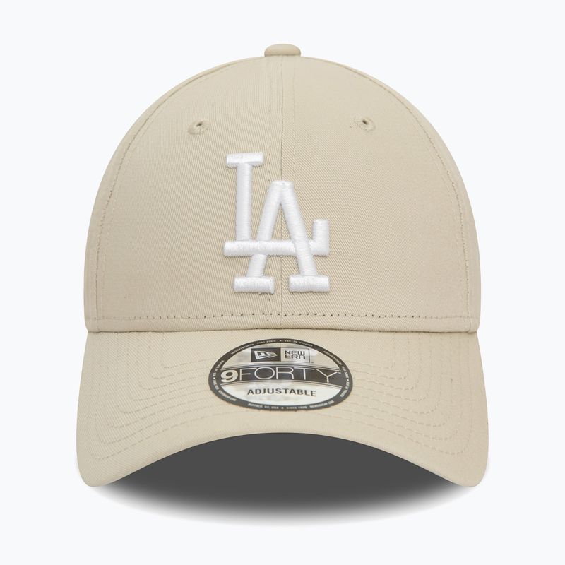 Чоловіча бейсболка New Era бічна нашивка 9Forty Los Angeles Dodgers світло-бежева 2