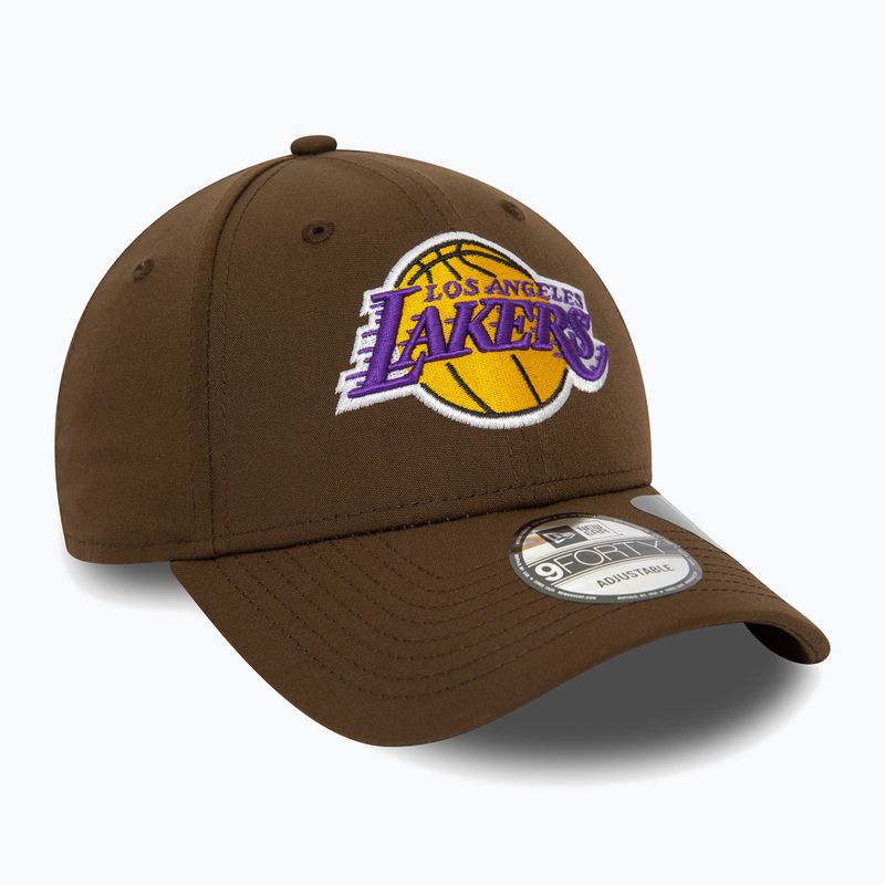 Чоловіча бейсболка New Era Repreve 9Forty Los Angeles Lakers темно-коричнева