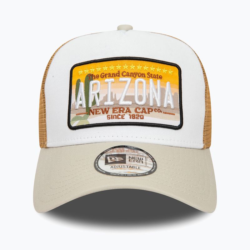 Чоловіча бейсболка New Era Patch Trucker світло-бежева 2