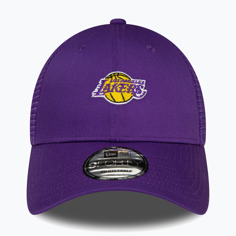 Чоловіча бейсболка New Era Home Field 9Forty Trucker Los Angeles Lakers фіолетова 3