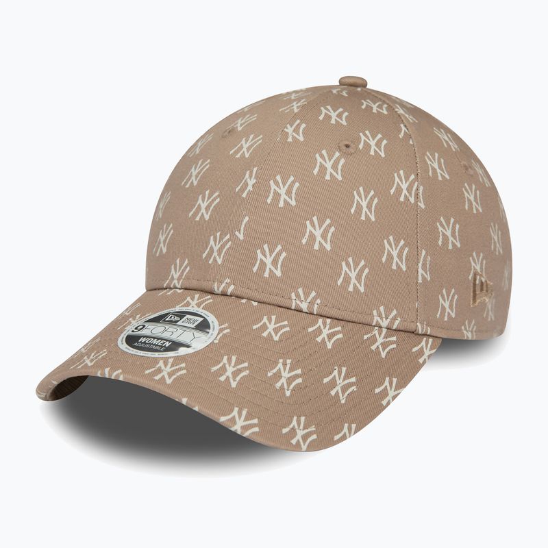 Жіноча бейсболка New Era Monogram 9Forty New York Yankees пастельно-коричнева 2